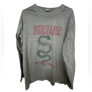 Nirvana Serve The Servants ARCHIVE Women’s OS High End Gray Long Sleeve T-Shirt